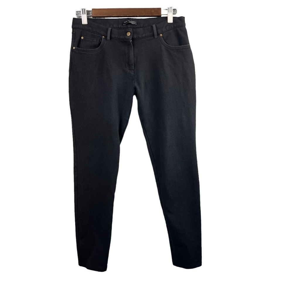 Zara W&B Collection Women's Skinny Leg Pants Black Size Medium